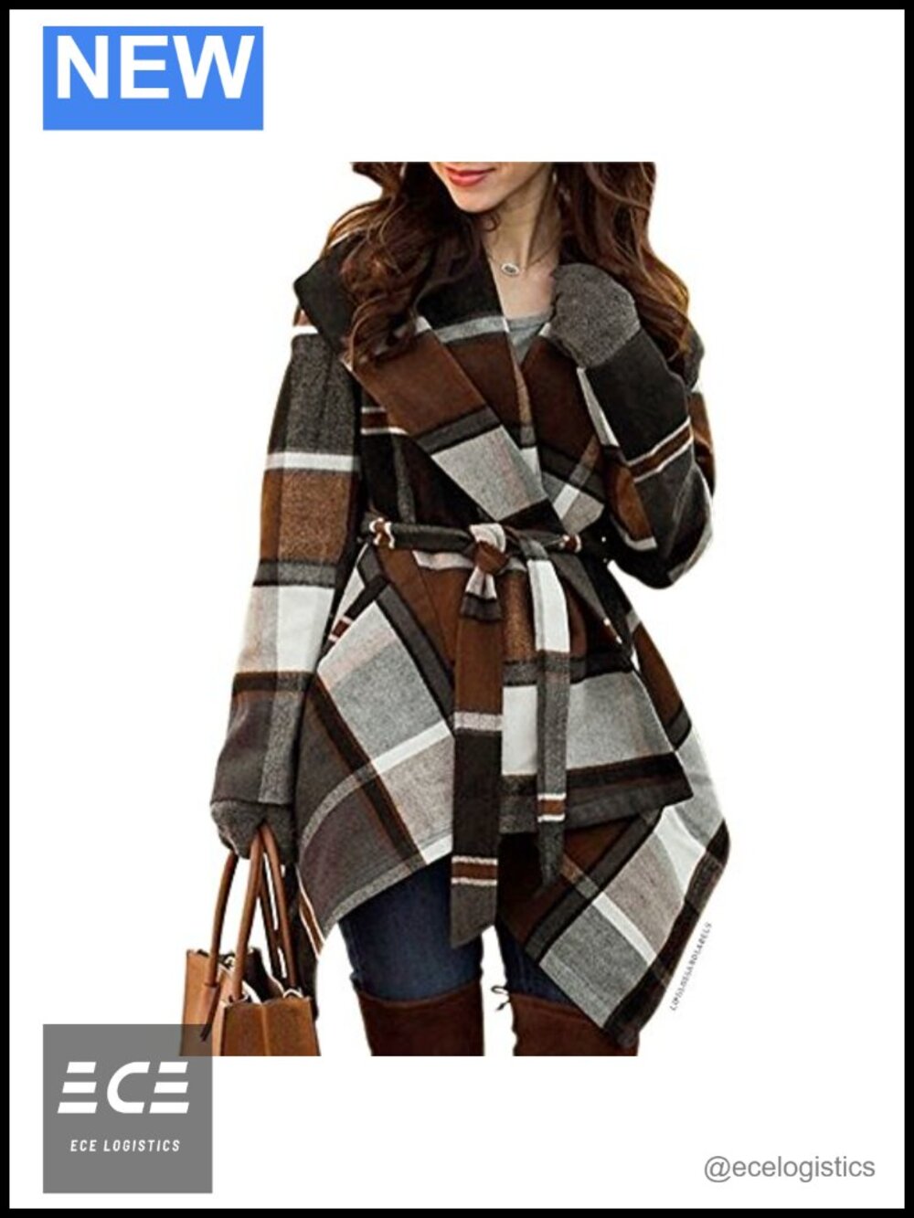 Wool Blend Shawl Collar Asymmetric Hem Pea Coat